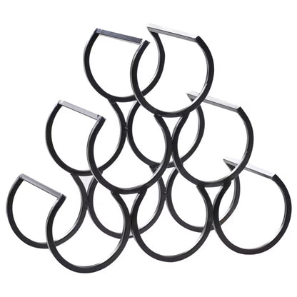 Vinreol Lurgan 28x13x26 cm Sort Metal
