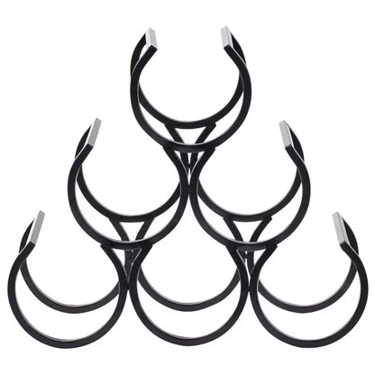 Vinreol Lurgan 28x13x26 cm Sort Metal