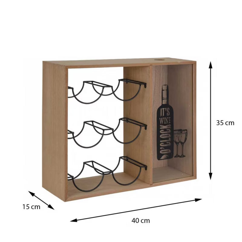 Vinreol MDF 40x15x35 cm Brun