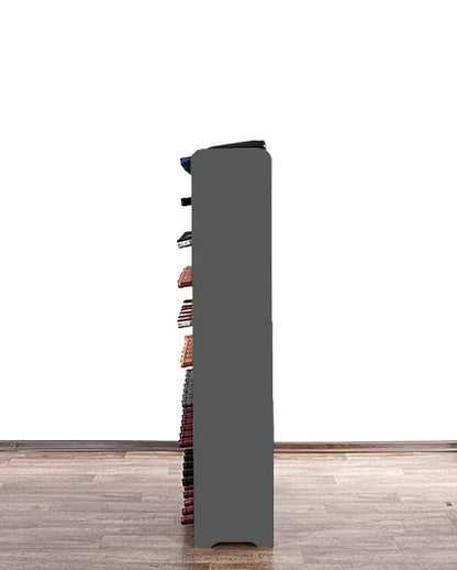 Vinreol med Hylde 72x159 cm Mørkegrå 70 Flasker