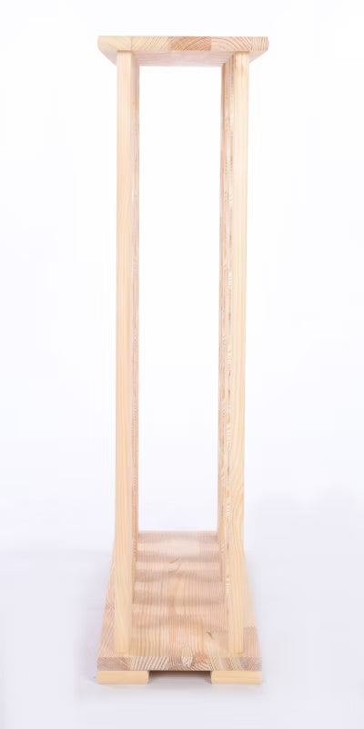 Vinreol med Hylde Fyrretræ 33 Flasker Beige