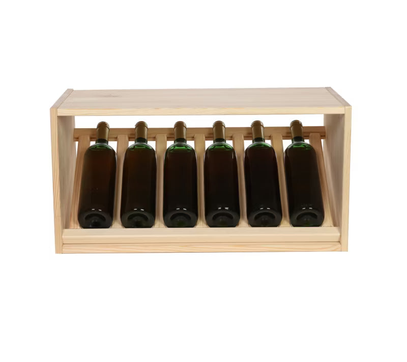 Vinreol Modulær 60x30 cm Fyrretræ Natur