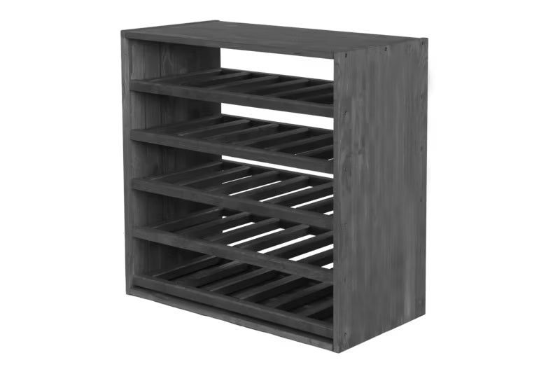 Vinreol Modulær 60x60 cm Grå til 30 Flasker