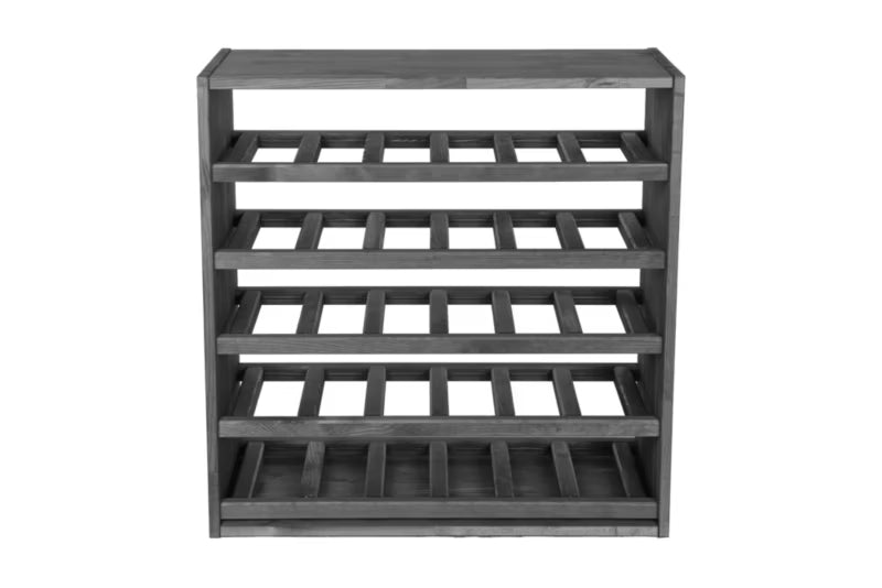 Vinreol Modulær 60x60 cm Grå til 30 Flasker