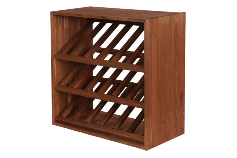 Vinreol Modulær 60x60x30 cm Brun Fyrretræ