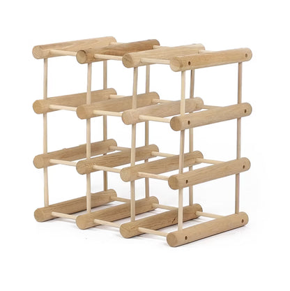 Vinreol Modulær Til 9 Flasker 36x36 cm Eg Natur