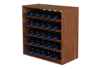 Vinreol Modulopbygget 60x60 cm Brun Fyrretræ