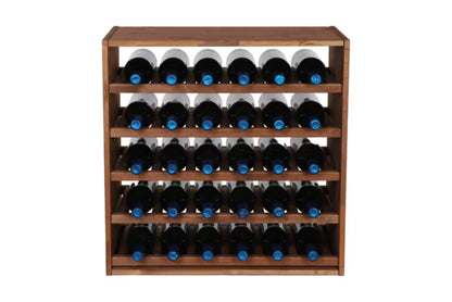 Vinreol Modulopbygget 60x60 cm Brun Fyrretræ