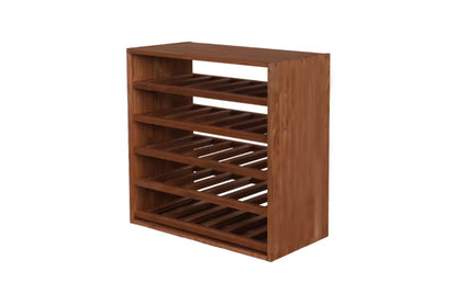 Vinreol Modulopbygget 60x60 cm Brun Fyrretræ