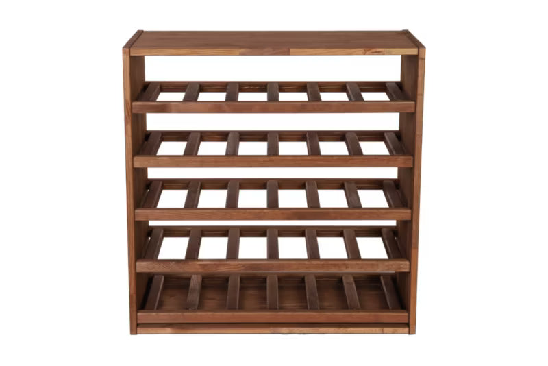 Vinreol Modulopbygget 60x60 cm Brun Fyrretræ