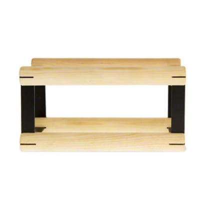 Vinreol RW-8 12,5x12,5 cm Sort Metal og Natur Træ