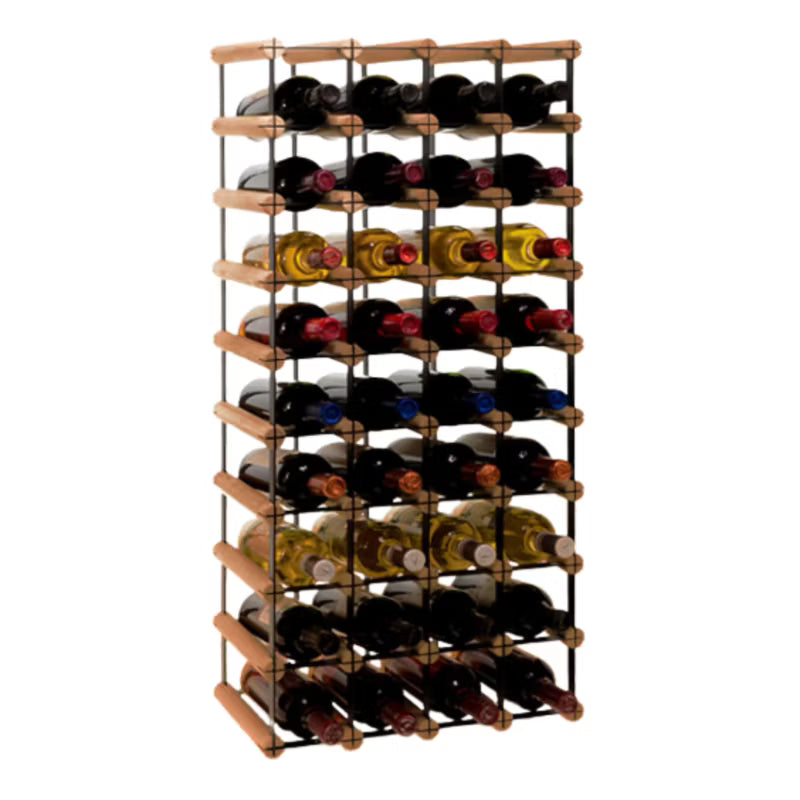 Vinreol RW-8 42,5x24,5x92,5 cm Brun Træ 36 Flasker
