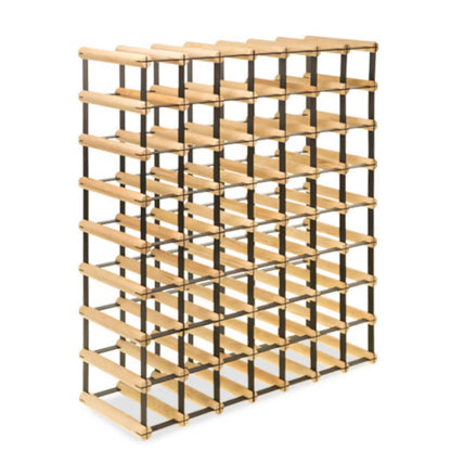 Vinreol RW-8 72,5x24,5x82,5 cm 56 Flasker Natur Sort