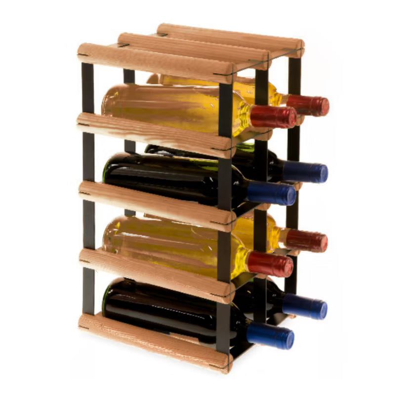 Vinreol RW-8 til 8 Flasker Sort Brun