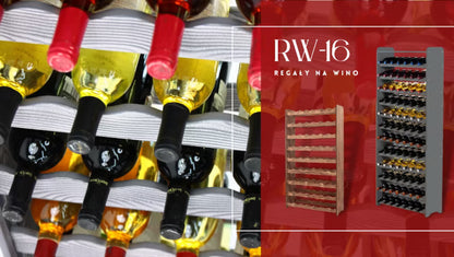 Vinreol RW16 12 Flasker Mørkegrå
