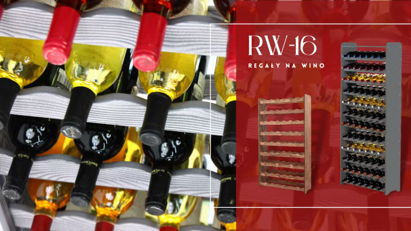 Vinreol RW16 12 Flasker Mørkegrå