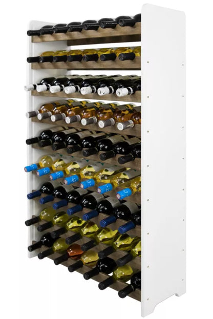 Vinreol RW20 72x118 cm Hvid til 63 Flasker