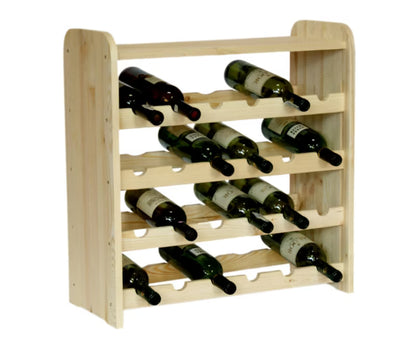 Vinreol RW3 til 24 Flasker 63,2x24,7x61,6 cm Fyrretræ Natur