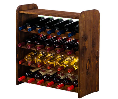 Vinreol RW3 til 24 Flasker Fyrretræ Brun