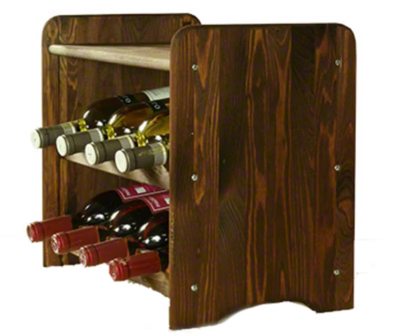 Vinreol RW3 til 8 Flasker 44x24,7x36 cm Brun Træ