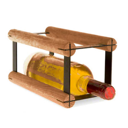 Vinreol RW8 12,5x24,5 cm Sort og Brun Træ