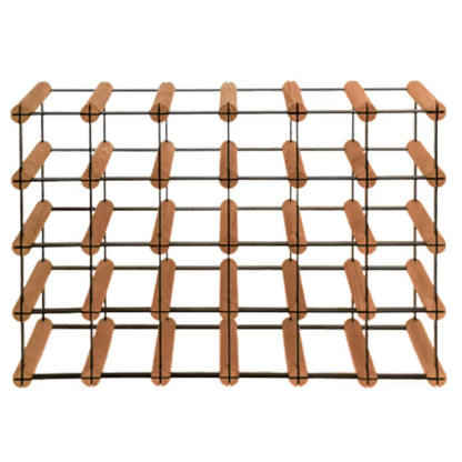 Vinreol RW8 til 24 Flasker 62,5x42,5 cm Brun Træ og Metal