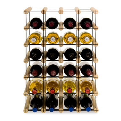 Vinreol RW8 42,5x62,5 cm til 24 Flasker Sort Træ