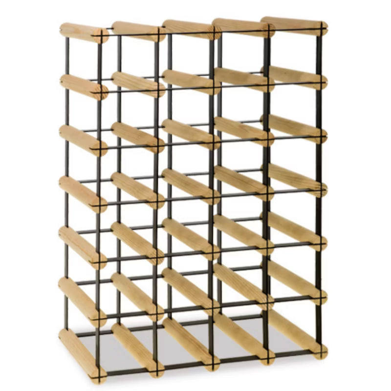 Vinreol RW8 42,5x62,5 cm til 24 Flasker Sort Træ