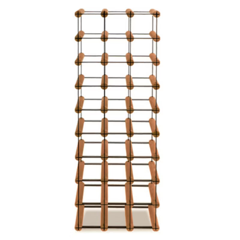 Vinreol RW8 til 27 Flasker Sort Træ