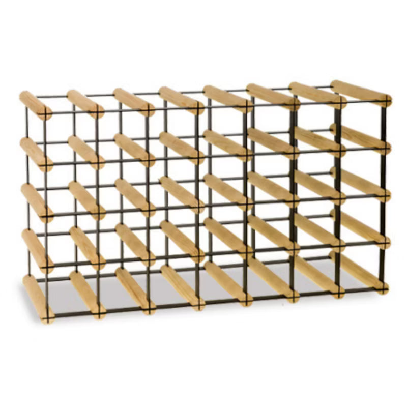 Vinreol RW-8 72,5x24,5x42,5 cm Fyrretræ Sort
