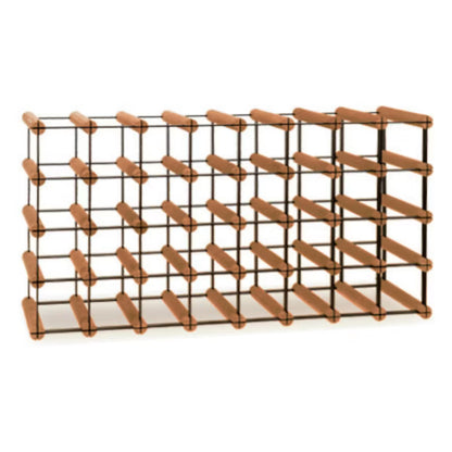 Vinreol RW8 82,5x24,5x42,5 cm til 32 Flasker Brun Metal og Træ