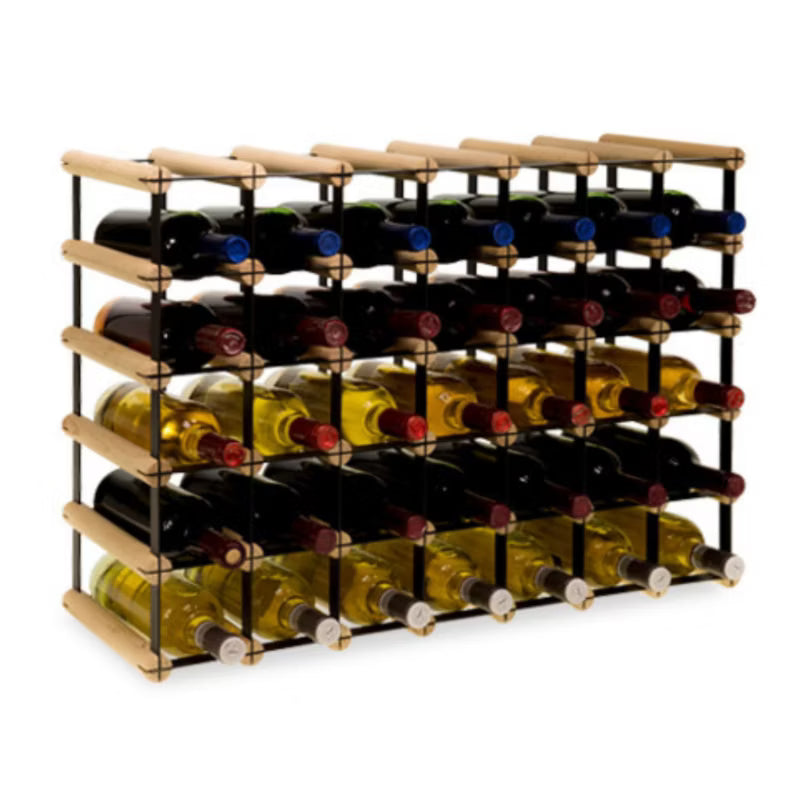 Vinreol RW8 Til 35 Flasker Sort Natur