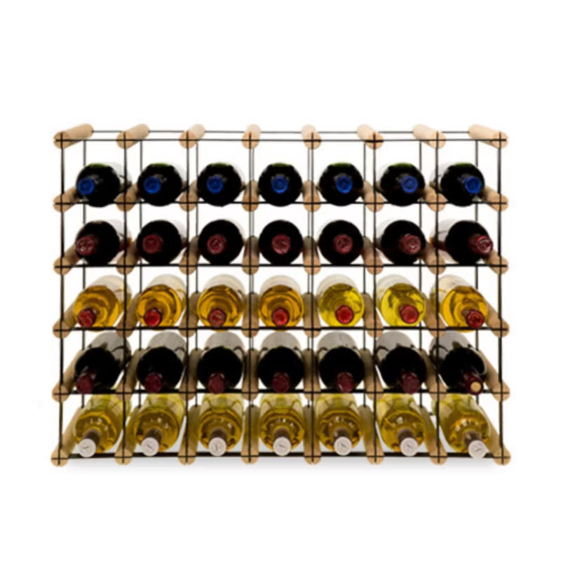 Vinreol RW8 Til 35 Flasker Sort Natur