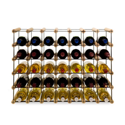 Vinreol RW8 Til 35 Flasker Sort Natur
