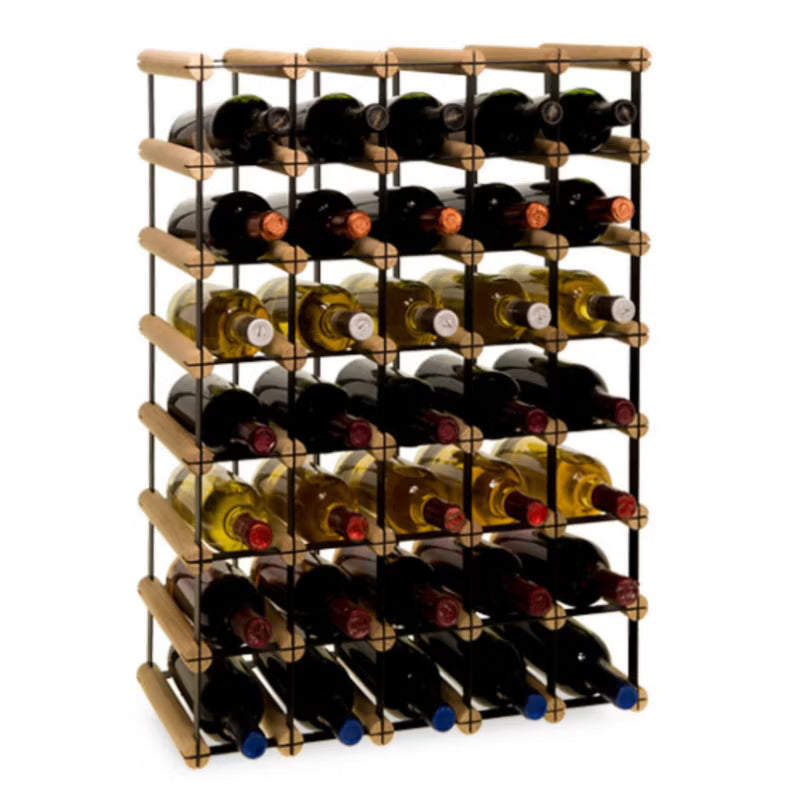 Vinreol RW8 52,5x72,5 cm Sort og Natur