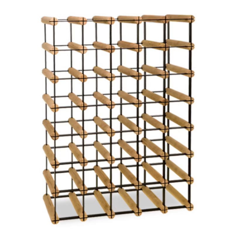 Vinreol RW8 52,5x72,5 cm Sort og Natur