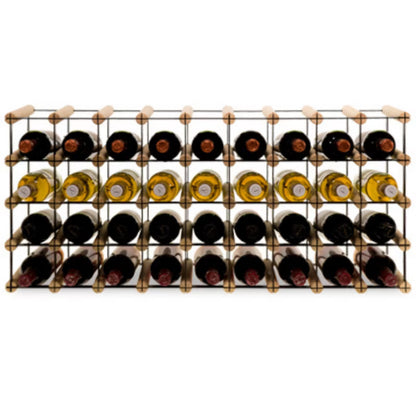 Vinreol RW-8 36 Flasker 92,5x42,5 cm Natur Sort