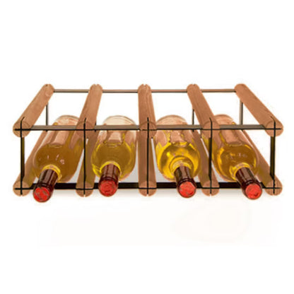 Vinreol RW-8 42,5x24,5 cm Brun Træ og Sort Stål