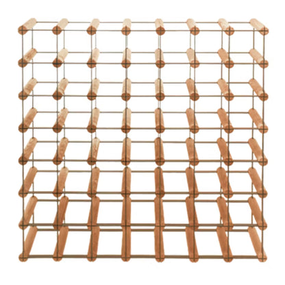 Vinreol RW8 72,5x72,5 cm 49 Flasker Brun Metal Træ