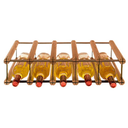 Vinreol RW8 til 5 Flasker Sort Brun