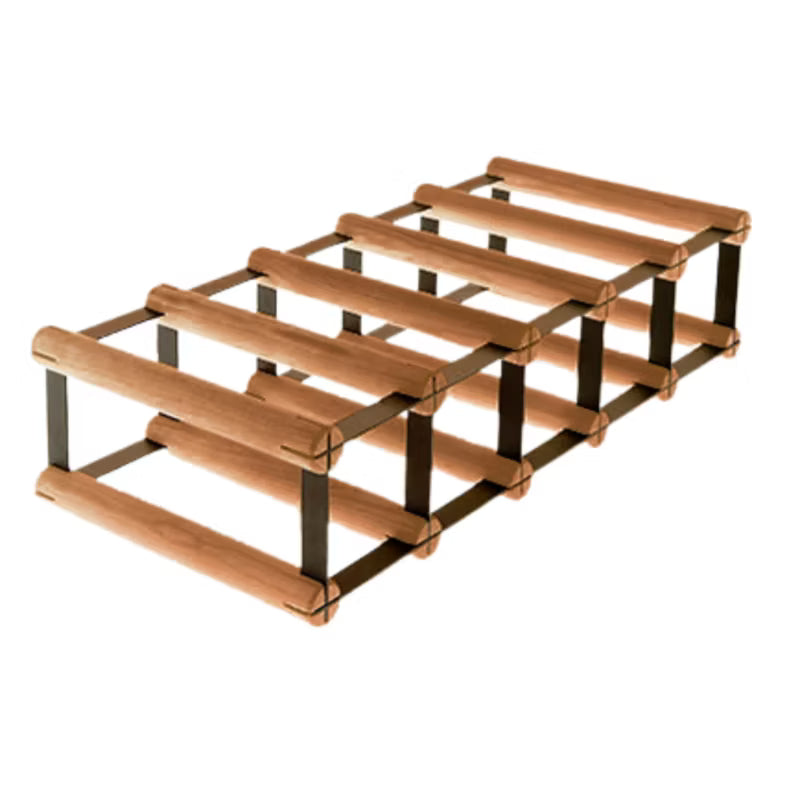 Vinreol RW8 til 5 Flasker Sort Brun