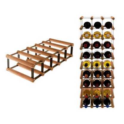 Vinreol RW8 til 5 Flasker Sort Brun