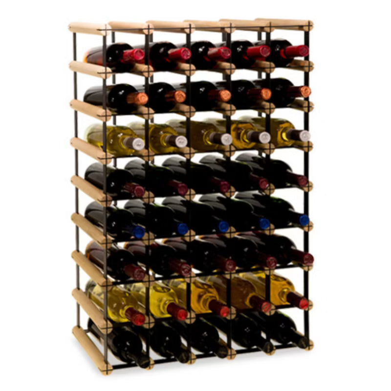 Vinreol RW8 52,5x82,5 cm Sort og Natur