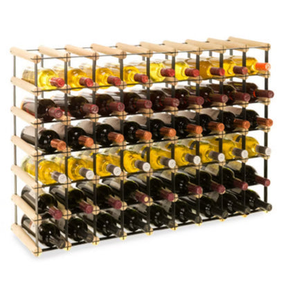 Vinreol RW8 92,5x62,5 cm Til 54 Flasker Sort Natur