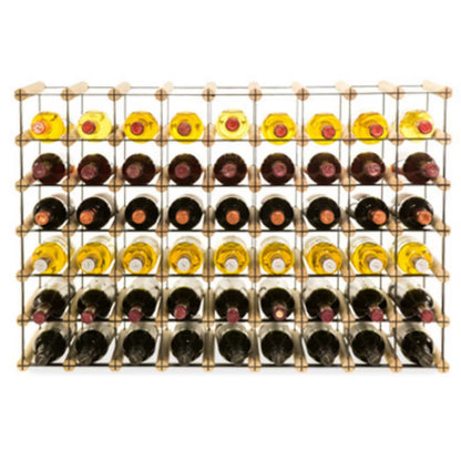 Vinreol RW8 92,5x62,5 cm Til 54 Flasker Sort Natur