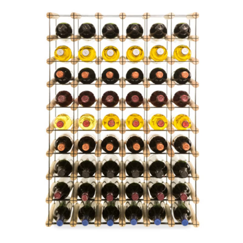 Vinreol RW8 til 54 Flasker 62,5x24,5x92,5 cm Natur