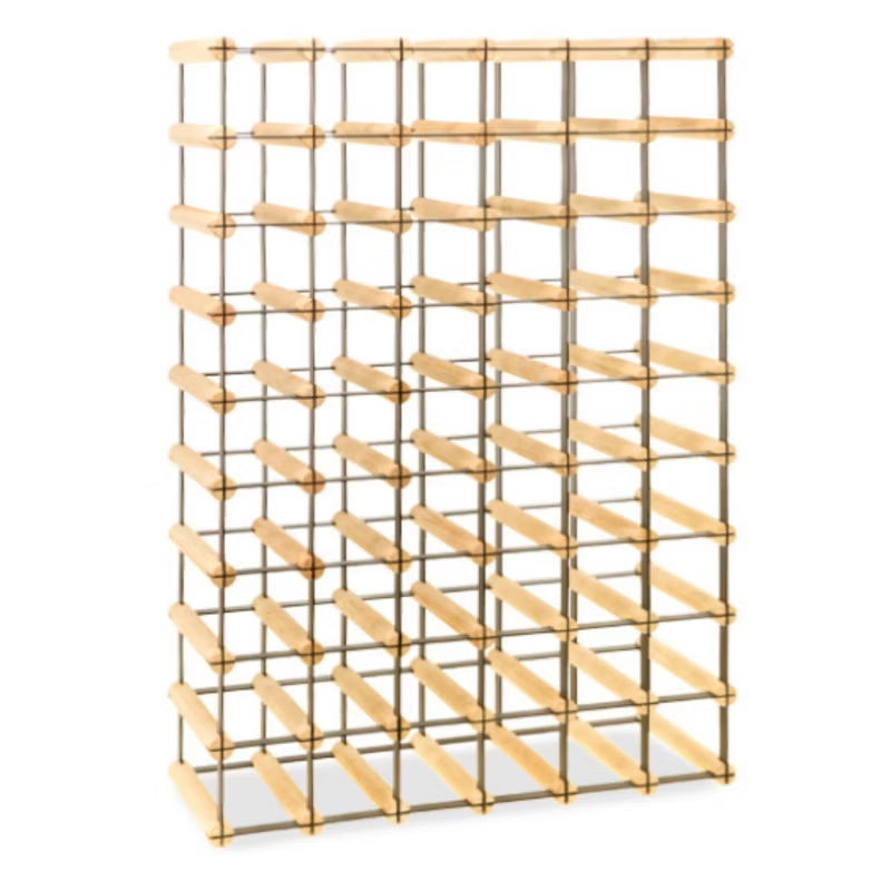 Vinreol RW8 til 54 Flasker 62,5x24,5x92,5 cm Natur