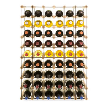 Vinreol RW8 til 54 Flasker 62,5x24,5x92,5 cm Natur
