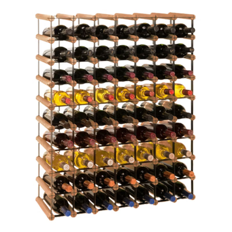 Vinreol RW8 72,5x92,5 cm Brun Træ 63 Flasker