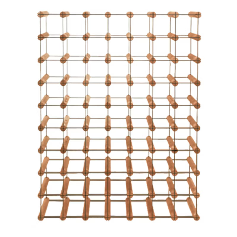 Vinreol RW8 72,5x92,5 cm Brun Træ 63 Flasker
